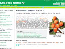 Tablet Screenshot of keepers-nursery.co.uk